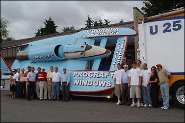 The Procraft Team with the Procraft-sponsored Seafair 2007 Hydroplane